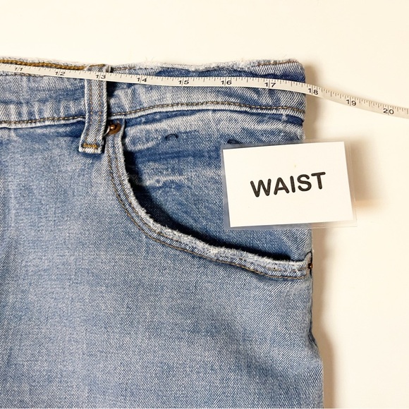 Abercrombie & Fitch Ultra High Rise 90s Slim Straight Jeans 33 16 Long Tall blue - Picture 8 of 12